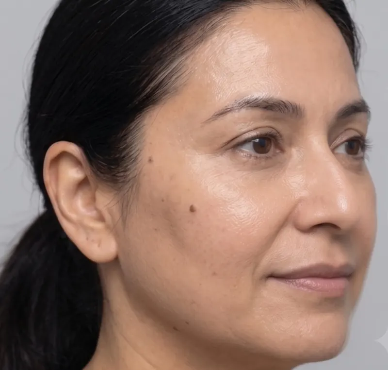 After — OxyGeneo Anti-Aging formula — texture refinement